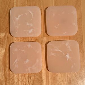 Resin Marble-Patterned Coasters - Set of Four